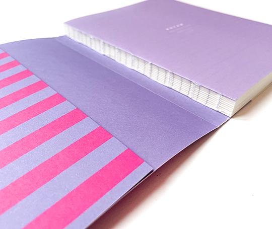 Notem - UMA Carnet - Lavender Stripe - Medium