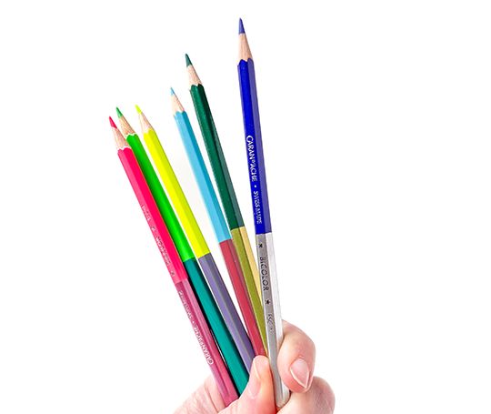 Caran d'Ache - édition Spéciale - Set de 6 crayons bicolores