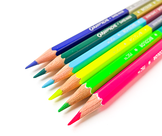 Caran d'Ache - édition Spéciale - Set de 6 crayons bicolores