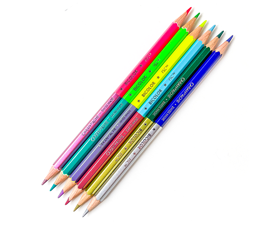Caran d'Ache - édition Spéciale - Set de 6 crayons bicolores