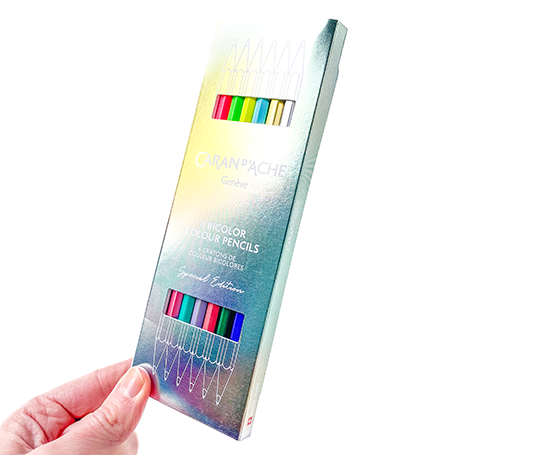 Caran d'Ache - édition Spéciale - Set de 6 crayons bicolores