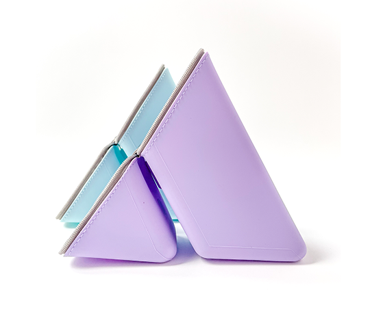 Trousse triangle Kakusta en silicone - Lavande