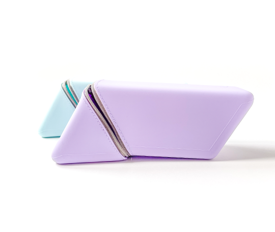 Trousse triangle Kakusta en silicone - Lavande