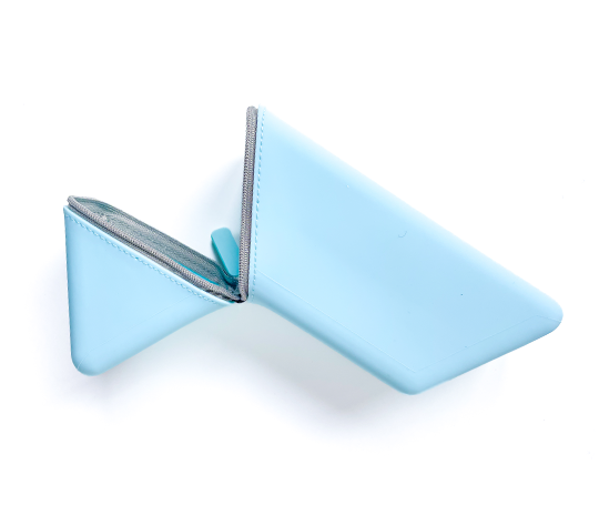 Trousse triangle Kakusta en silicone - Bleu