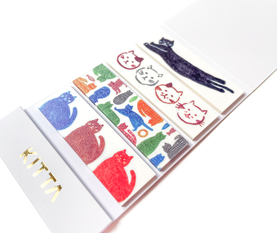 Kitta - Pochette de washi prédécoupé - Chats