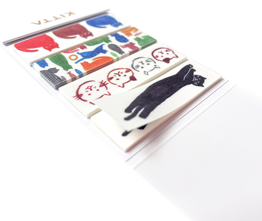 Kitta - Pochette de washi prédécoupé - Chats
