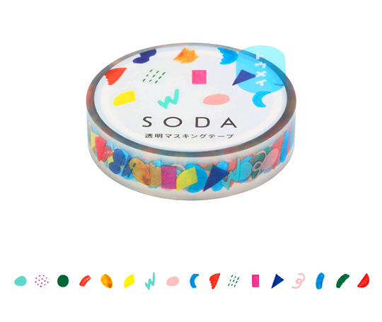 Soda -  Ruban adhésif transparent 10mm- Palette