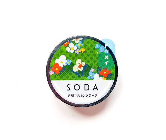 Soda - masking tape 15 mm - Jardin fleuri