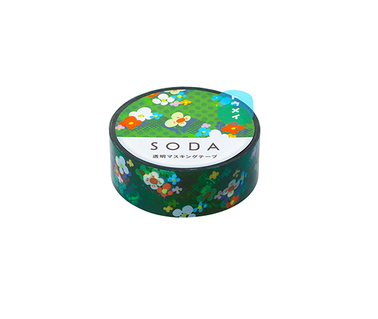 Soda - masking tape 15 mm - Jardin fleuri