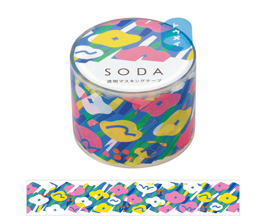 Soda - Masking tape 30 mm - flower garden