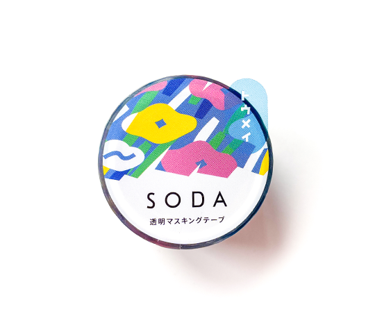 Soda - Masking tape 30 mm - flower garden