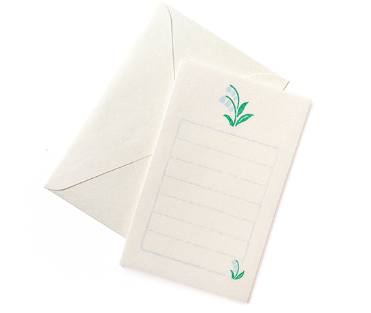 Mini set de papier à lettres - Muguet