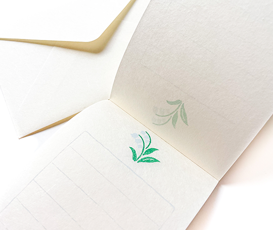 Mini set de papier à lettres - Muguet