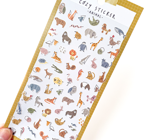 Planche d'autocollants Cozy - Animaux