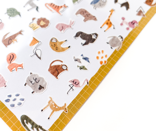 Planche d'autocollants Cozy - Animaux