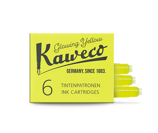 Kaweco cartouches d'encre - Glowing Yellow