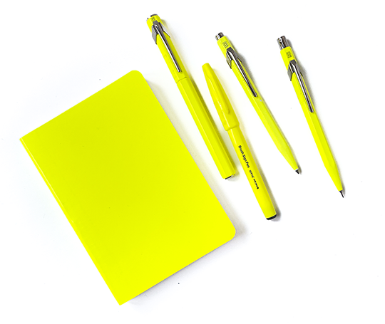 Carnet A6 à couverture souple - Candy jaune fluo