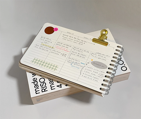 Planner non-daté avec vues mensuelles et hebdomadaires
