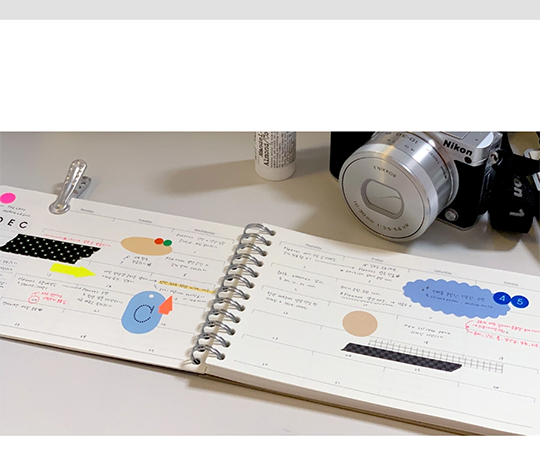 Planner non-daté avec vues mensuelles et hebdomadaires