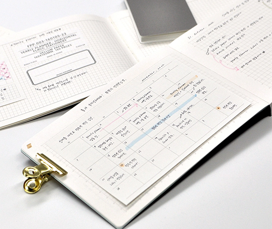 Bloc de notes adhésives mensuelles