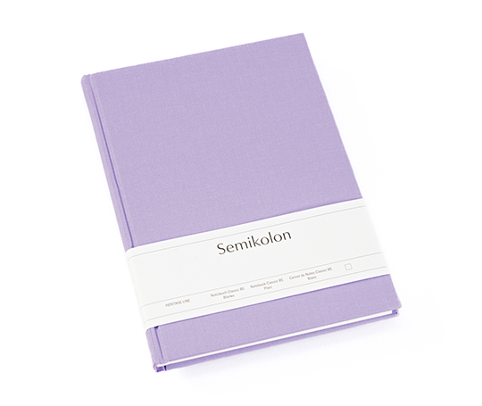 Carnet de notes  toilé B5 - Lilac silk