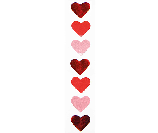 Distributeur d'autocollants en forme de coeur - petit