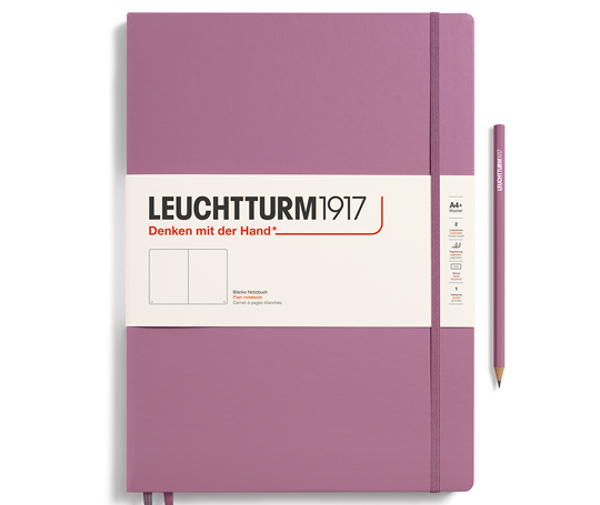 Leuchtturm carnet A4+ slim rigide - Dusty Rose