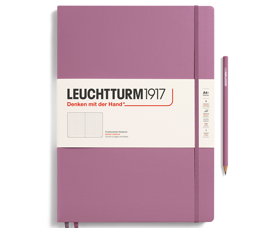 Leuchtturm carnet A4+ slim rigide - Dusty Rose