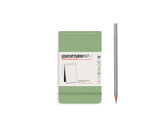 Leuchtturm petit carnet reporter rigide - Sage