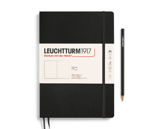 Leuchtturm carnet B5 souple - Black