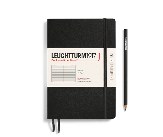 Leuchtturm carnet A5 souple - Black