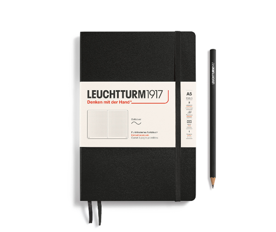 Leuchtturm carnet A5 souple - Black