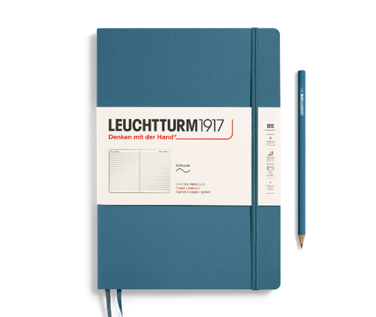 Leuchtturm carnet B5 souple - Stone Blue
