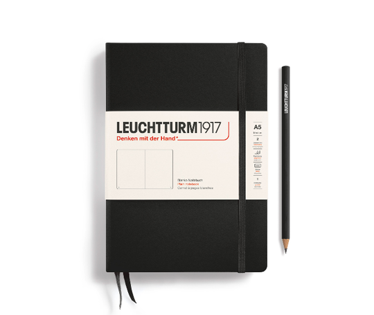 Leuchtturm carnet A5 rigide - Black
