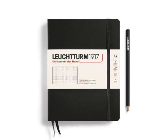 Leuchtturm carnet A5 rigide - Black