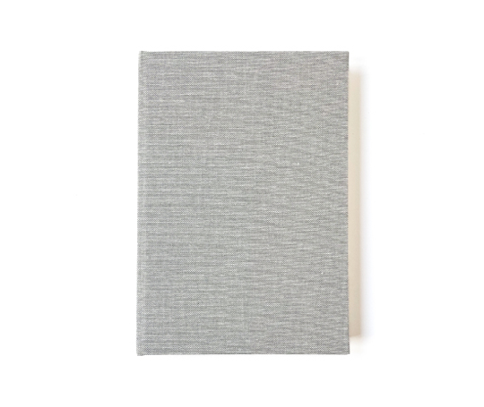 Carnet toilé A5 - chiné gris