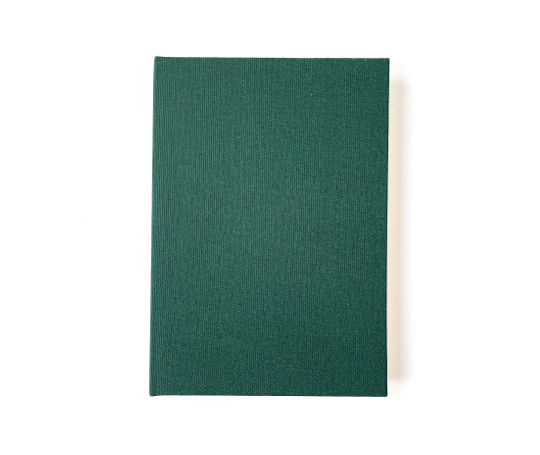 Carnet toilé A5 - vert sapin