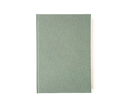 Carnet toilé A5 - vert de gris