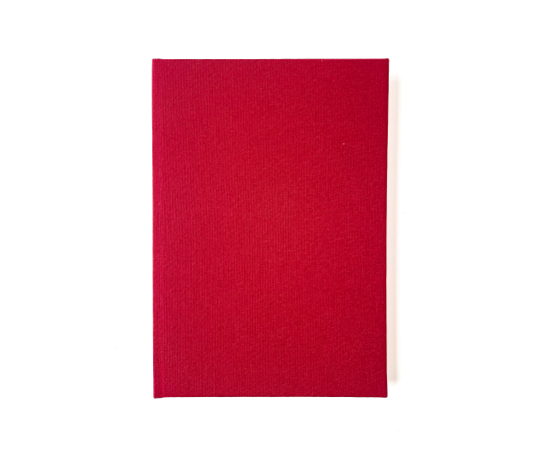 Carnet toilé A5 - rouge