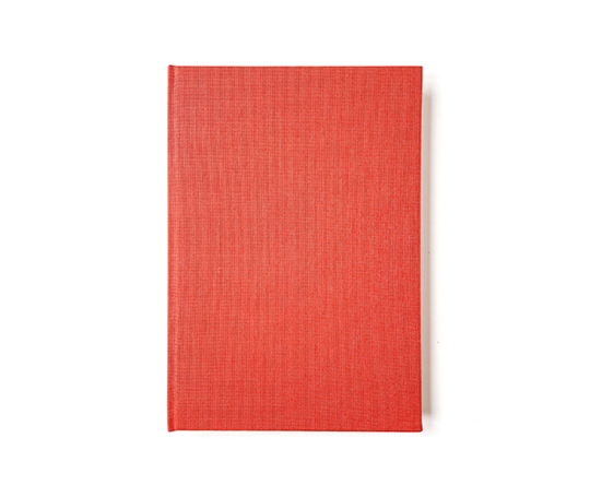 Carnet toilé A5 - orange doux