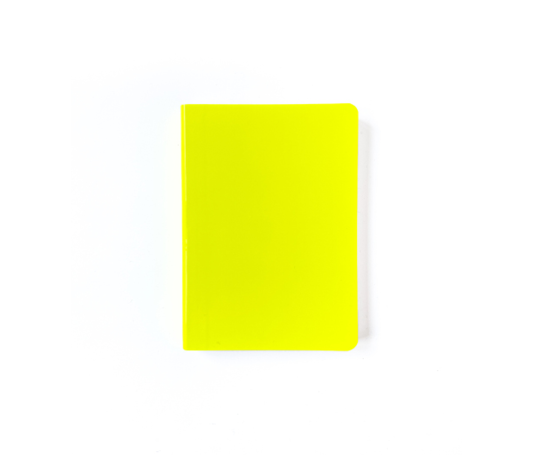 Carnet A6 à couverture souple - Candy jaune fluo