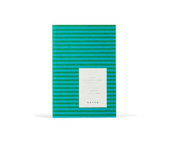 Notem - VITA carnet - Green Stripe - Small