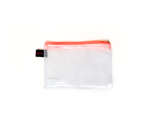 Pochette A6 à tirette orange fluo