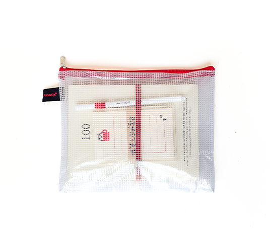 Pochette B6 à tirette rouge