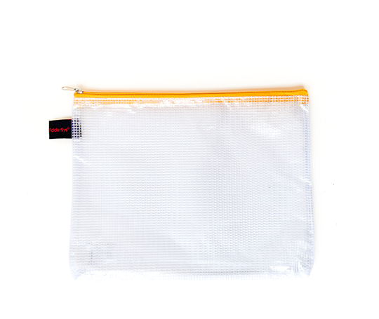 Pochette A5 à tirette jaune