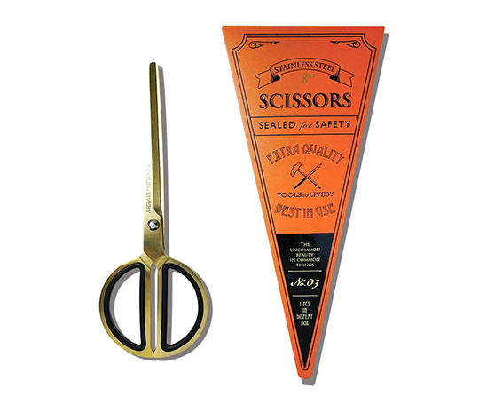 Ciseaux dorés 8"