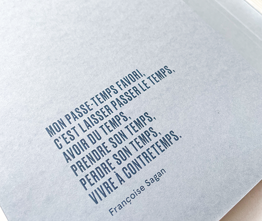 Carnet du temps