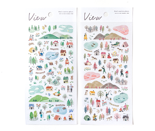 Planche d'autocollants View - 7am & 4 pm