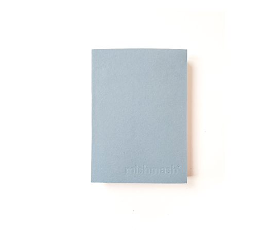 Mishmash - carnet Naked A6 - Bleu clair