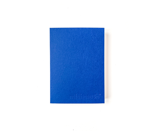 Mishmash - carnet Naked A6 - Bleu cobalt